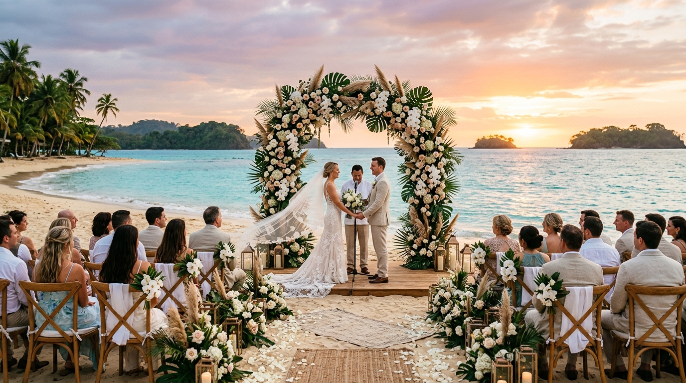 Boda en la playa San Blas